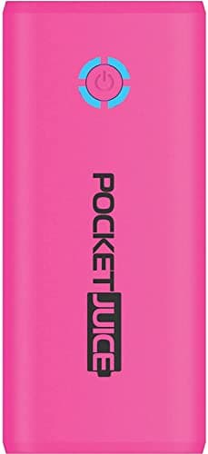 Tzumi tzumi PocketJuice Mini Portable Charger - 4,000 mAh High-Speed Single USB Port - Compatible with All iPhone and Android Devices & Includes Mini Android-Compatible Micro-USB Cable (Pink) (2)