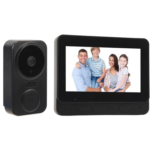 Bewinner Video Doorbell, Video Intercom System, Night Vision, Two Way Voice, 70° Viewing Angle, Doorbell with Camera Monitor, Doorbell for Villa House Office Apartment