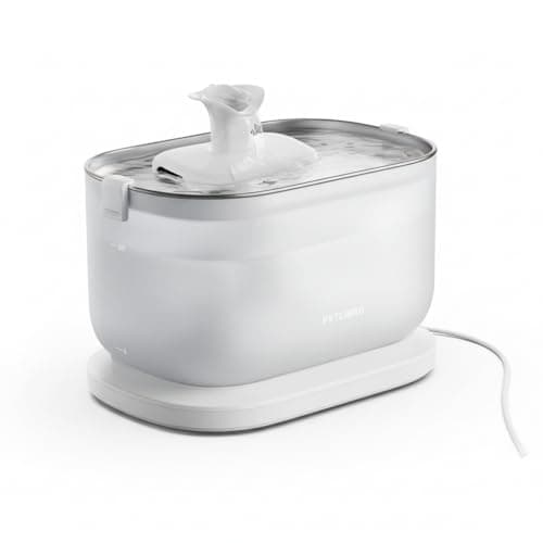 PETLIBRO Cat Water Fountain with Wireless Pump, 2.5L/84oz Pet Water Fountain for Cats Indoor Stainless Steel, Cat Water Dispenser with Two Flow Modes, Pat Fountain for Drinking Easy Clean, BPA-Free