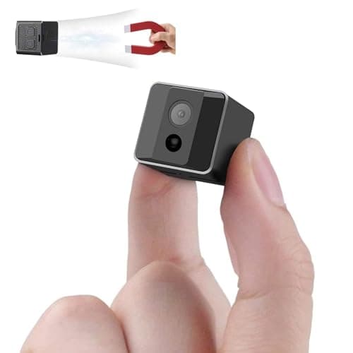ehomful 1080P Portable Small Nanny Cam with Night Vision,Wireless Mini Camera Body Cam Surveillance Cameras for Home Security Indoor/Outdoor Small Security Camera No WiFi Needed