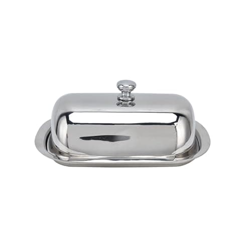 Butter Dish with Lid, Butter Container with Lid and Handle, Butter Container with Lid and Handle for Kitchen Food Storage 6.3x4.7x2.0in