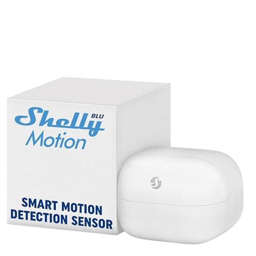 Shelly Blu Motion | Bluetooth Motion & Lux Sensor | Home Automation | Compatible with Alexa & Google | iOS Android App | Long-Lasting Battery | Scene Activation | Range up to 9 Meters