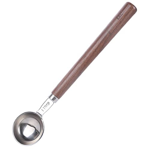 KKC HOME ACCENTS Wooden Long Handle Coffee Scoop - 1 tbsp, 9.17 inch