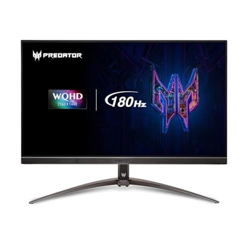 Acer Predator XB273U V3bmiiprx 27" WQHD 2560 x 1440 Gaming Monitor, AMD FreeSync Premium, 400-Nit Brightness, 180Hz Refresh Rate, Up to 0.5ms, Display Port & 2 x HDMI 2.0 (Renewed)