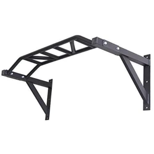 Gronk Fitness Wall Mounted Pull Up Bar | Chin Up Bar | Multi Grip Pull Up Station | Perfect for Commercial and Garage Gym