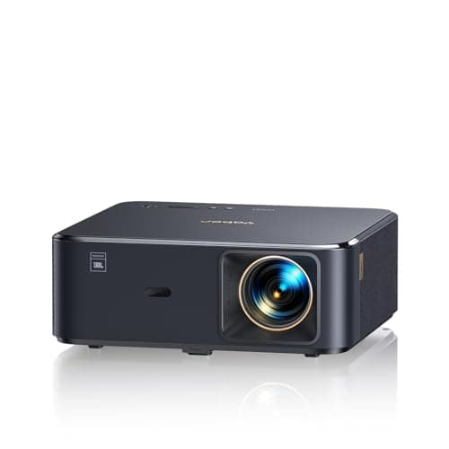 Projector 4K with Google TV, YABER K2s WiFi 6 Bluetooth Projector, Sound by JBL, Dolby Audio, Auto Focus & Keystone,Native 1080P 4K Supported Outdoor Movie Projector with Netflix 7000+ Apps (Renewed)