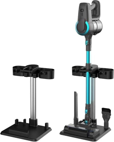 DEVOAC Vacuum Cleaner Storage Stand Holder, Vacuum Cleaner Stand with Accessory Holders, Universal Vacuum Stand for Stick Vacuum Cleaner