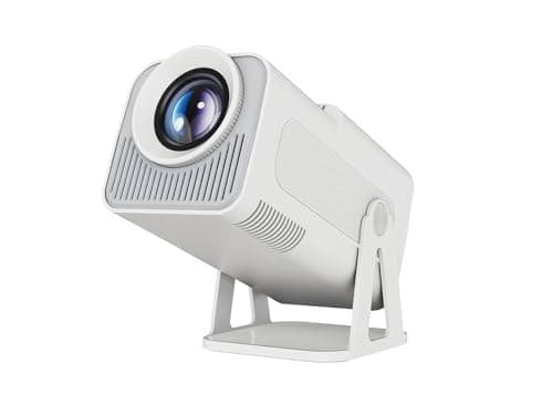 Smart Mini Projector 320ANSI Native 1080P 4K Support with Official Apps, Portable Projector with WiFi and BT for Home Theater/Outdoor/Bedroom HY320 NTV