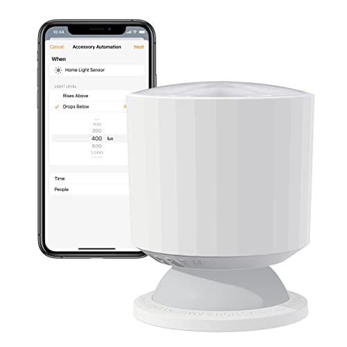 Qingping Motion & Light Sensor, Works with Apple HomeKit via Thread or Bluetooth, Two Sensors Combined for Various Automation, Long Standby Time