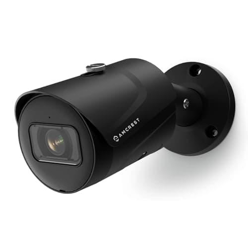 Amcrest 5MP Outdoor POE Camera 2592 x 1944p Bullet IP Security Camera, IP67, 132° Viewing Angle, Human & Vehicle Detection, Tripwire & Intrusion, 5-Megapixel, IP5M-B1186EB-AI-V3 (Black)