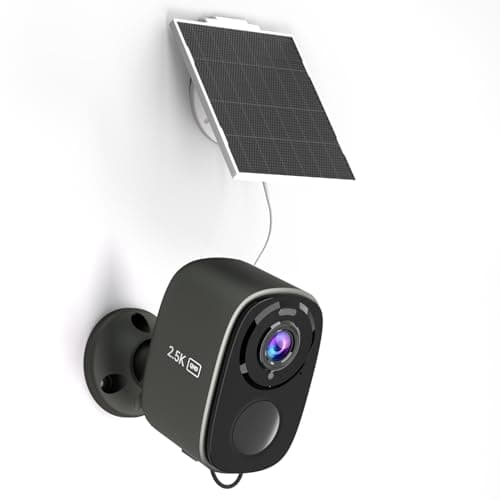 RICHCHO Security Camera Wireless Outdoor for Home Security -5MP Solar Camera with Color Night Vision, PIR Human Detection, 2-Way Audio, Siren Alarm,Waterproof, Cloud/SD Card Storage, Works w/Alexa