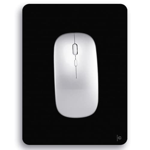 Audimi Small Mouse Pad 6 x 8 Inch, Mini Mouse Pad Thick for Laptop Wireless Mouse Home Office Travel, Portable & Washable (Black)