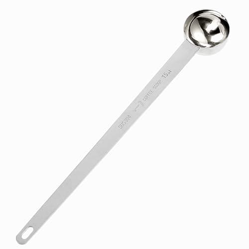 1 Tablespoon Coffee Scoop Stainless Steel Long Handle Measuring Spoon 1 tbsp Measuring spoon 15 ml Coffee Scoop 1 tablespoon Scoop for Ground Coffee