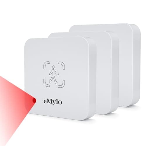 eMylo WiFi Human Presence Sensor 3 Pack, WiFi Millimeter Wave Radar Detection - No Hub Needed, 24/7 Smart Motion Detection for Home & Business, Compatible with TUYA/Smart Life(2.4 GHz Wi-Fi Required)