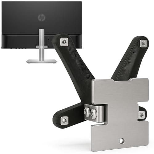 3IDEE VESA Mount Bracket for HP Monitor (M24h, M27h, 524sh, 527sh) - 75x75 - Easy Installation, Robust & Stable
