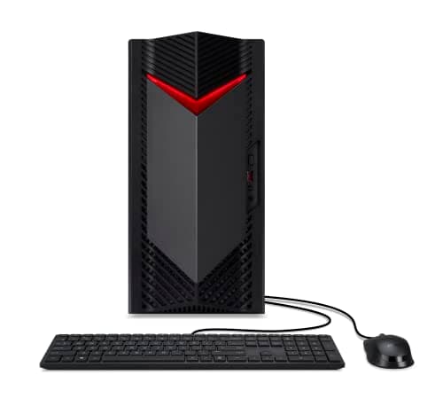acer Nitro 50 N50-656-UR12 Gaming Desktop | Intel Core i5-14400F 10-Core Processor | NVIDIA GeForce RTX 3050 | 16GB DDR5 5600MHz | 1TB PCIe Gen 4 SSD | Intel Wi-Fi 6E AX211 | Windows 11 Home