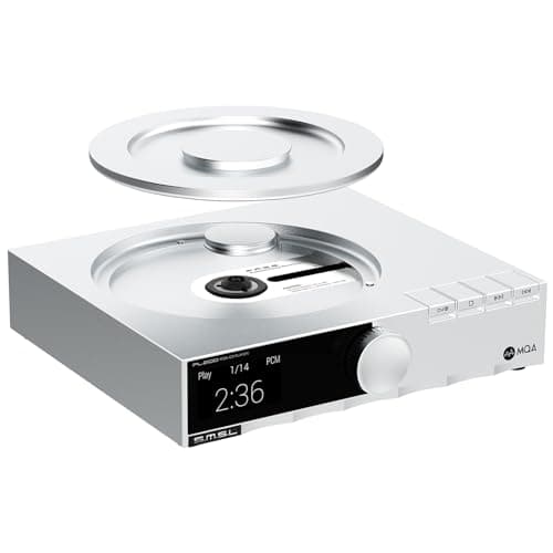 S.M.S.L PL200T MQA-CD Reference Digital Transport Triple Power Modes, Anti-Vibration Precision 32bit/768kHz DSD512 Clock Input and Output 44.1kHz/10MHz MQA Full Decoding CD Player with Remote Control
