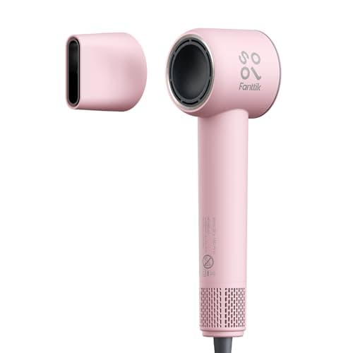 Fanttik Solo SonicDry H10 PRO 5X Faster Drying with 110,000 RPM Brushless Motor Hair Dryer, 56dB Low-Noise, 0.72lb LightFlow Blow Dryer, Ionic Tech for Travel, Home, Salon