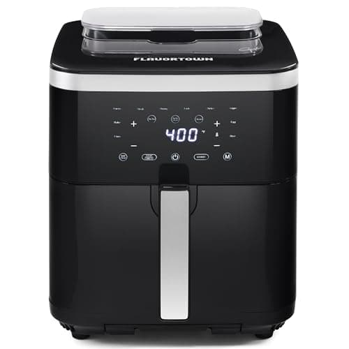 Guy Fieri's Flavortown 6.5 Quart Steam Air Fryer with Moisture Lock Technology – Programmable Steamer and Air Fryer Combination, Temperature Control, 10-Presets, 1700 Watts