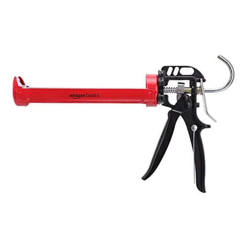Amazonbasics Heavy Duty Sealant Caulking Gun -310ml/10oz - 12:1 Thrust Ratio, Aluminum handle