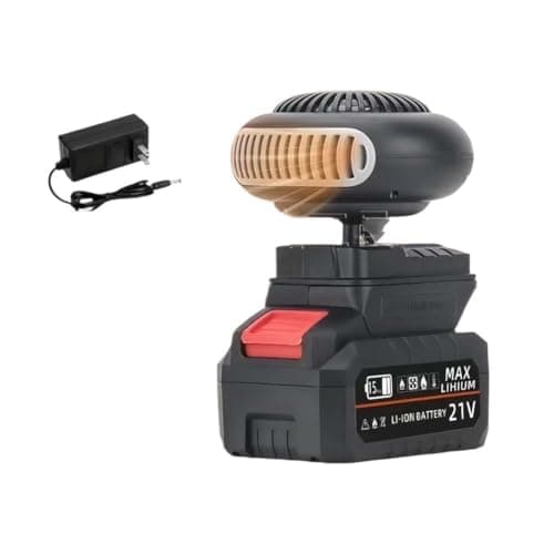 Battery Operated Heaters for Indoors Car, 1500mah Rechargeable Space Heater for Camping Tent Tricycles Office, Portable Golf Cart Heater Electric, Car Window Defogger Long Lasting Quiet(1pc)