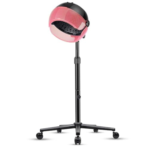 Hooded Hair Dryer, Professional Standing Hair Dryer with Time Setting, Touch Controls and 3 Temperature Settings, Sit Under Hair Dryers for Salon and Home Use