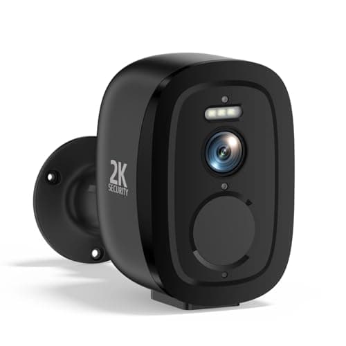 2.4G/5G WiFi Security Cameras Wireless Outdoor, 2K Home Security Camera with AI Motion Detection, Color Night Vision, IP66 Waterproof, 2-Way Audio, Siren, SD/Cloud, Works w/Alexa&Google Assistant