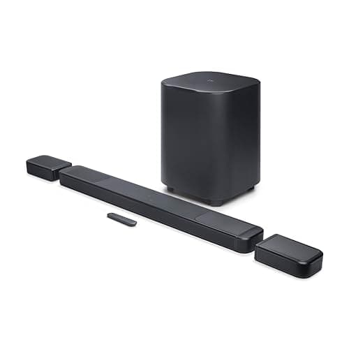 JBL Bar 1300XMK2-11.1.4 Channel soundbar System with Detachable Surround Speakers & Dolby Atmos & DTS:X, 1570W max Output Power & a 12" Wireless subwoofer (Black)