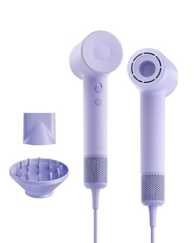 Laifen Hair Dryer SE 2, 200 Million Negative Ionic Blow Dryer with Child Mode and 108,000 RPM Brushless Motor, 1400W Powerful Fast Drying High-Speed Low Noise Hairdryer with Magnetic Attachments