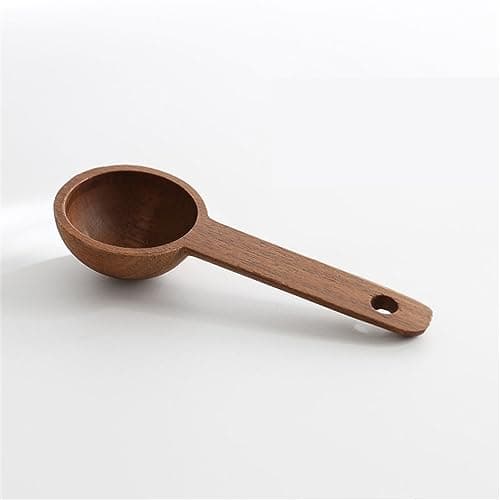 Wooden Coffee Spoon in Walnut, Coffee Scoop Measuring for Coffee Beans, Whole Beans Ground Beans or Tea, Home Kitchen Accessories, Coffee Scoop - 1 Pack, 15ml