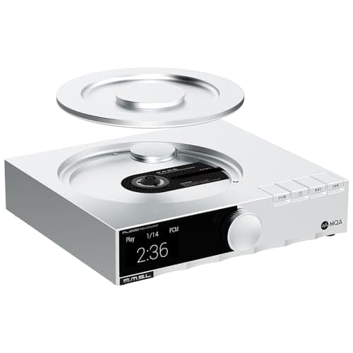 S.M.S.L PL200 MQA-CD Player Player HiFi Lossless AK4499EX Chip Bluetooth Playback Dac Headphone Amplifier,with Remote Control (Silver)