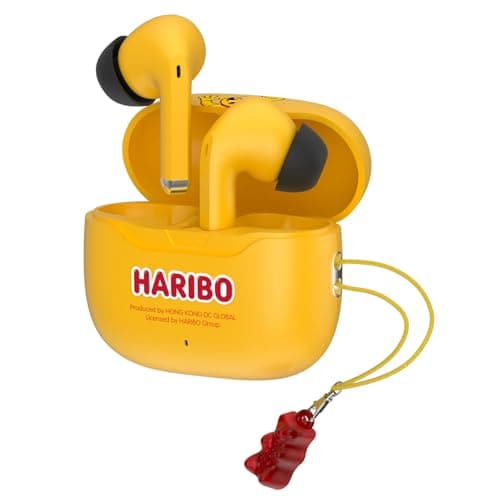 DCHK Haribo Wireless Earbuds, Bluetooth 5.3 TWS, 13mm Bass Driver, ENC Noise Reduction, IPX4, USB-C Charging, Gummy Bear Style