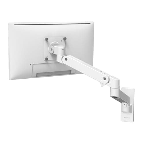 Ergotron – Upgraded LX Pro Premium Single Monitor Arm, VESA Wall Mount – for Monitors Up to 34 Inches, 4 to 22 lbs – White