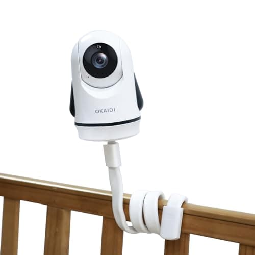 OKAIDI Baby Monitor Mount for OD8052/OD8060/OD8051/OD8050, Flexible Mount, Travel Baby Monitor Accessory, Portable Baby Camera Stand, Adjustable Baby Monitors Holder for Crib(Camera not Included)