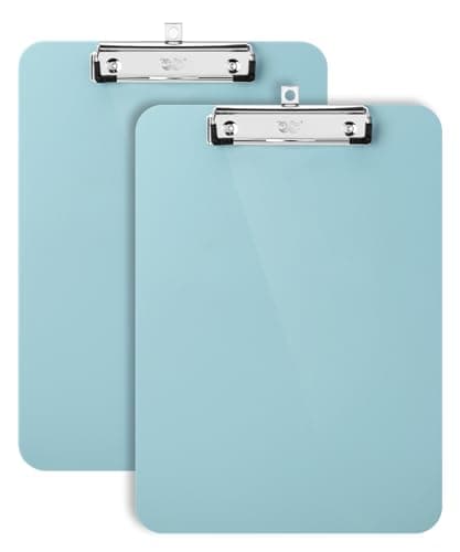 Mr. Pen- Plastic Clipboard, 12.5" x 9", 2 Pack, Clipboard Plastic, Low-Profile Metal Clip with Retractable Hanging Hole