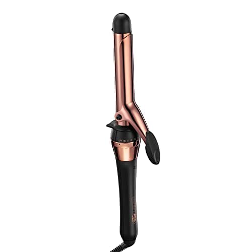 CONAIR INFINITIPRO Rose Gold Titanium 1-Inch Curling Iron, 1-inch barrel produces classic curls – for use on short, medium, and long hair