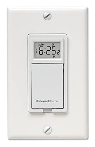 Honeywell Home RPLS730B1000/U RPLS730B1000 7-Day Programmable Light Switch Timer, White