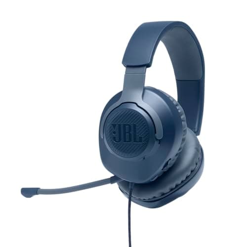 JBL Quantum 100 - Wired Over-Ear Gaming Headphones - Blue