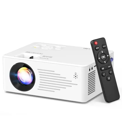 TMY Mini Projector for iPhone, Portable Projector with 5G WiFi and Bluetooth, 1080P HD Projector for Indoor & Outdoor Movies, Home Theater, Camping, Gaming