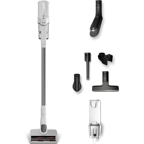 Miele Duoflex Extra Vacuum Cleaner, Cordless and Bagless Multi-Use, Multi-Floor Flexible Stick Vacuum with 2 Attachable Brushes, in Brilliant White / Space Grey