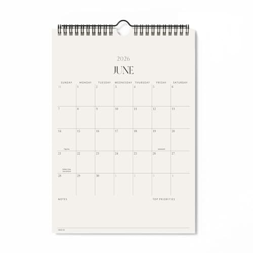 Jotsome Wall Calendar 2026, Monthly Wall Calendar From Now to December 2026 11x8.5 inch for Home and Office, Easy Planning, Gift for the Holidays