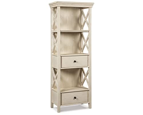Signature Design by Ashley Bolanburg Cottage Chic Display Cabinet or Bookcase, Antique White
