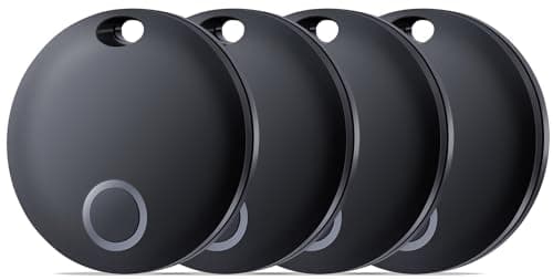 Air Tracker Tag, Bluetooth Tracker-4 Pack Works with Apple Find My (iOS Only), Smart Tags for Luggage, Keys, Backpack, IP67 Waterproof