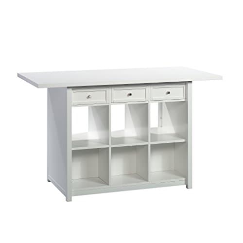 Sauder Craft Pro Series Craft Table/ Pantry cabinets, White finish