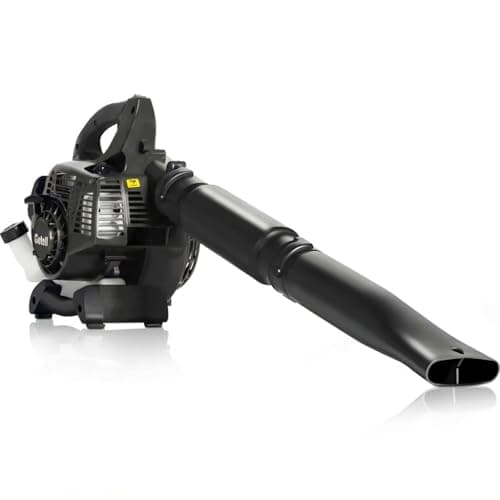 Getell Handheld Gas Leaf Blower – 26cc 2-Cycle Engine, 180 MPH, 380 CFM – Gas Powered Blower for Lawn Care, Leaf Cleanup, Driveways, and Light Snow Removal (Black)