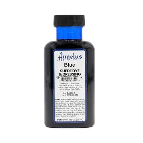 Angelus Brand Suede & Nubuck Dye & Dressing w/Applicator - 3 oz, Blue