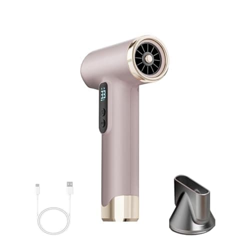 SL Nevnmoe Cordless Rechargeable Hair Dryer, 15000mAh Battery Operated,USB Portable Blow Dryer,3 Adjustable Hot and Cold Air Settings, Used for Travel, Camping, and RV.