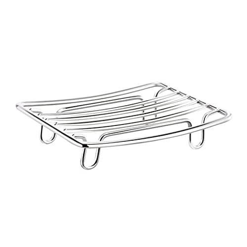 Stainless Steel Wire Bar Soap Dish, Draining Sponge Holder, Countertop Soap Stand for Shower, Bathtub, Kitchen