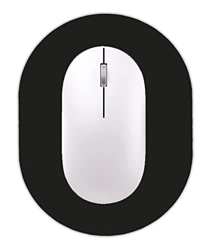 GZXHS Small Mouse pad, Portable, Waterproof Non-Slip Rubber Bottom, Suitable for Wireless Mouse, Laptop Keyboard Tray for Both Men and Women, Office Travel Black 5.5x7.5in