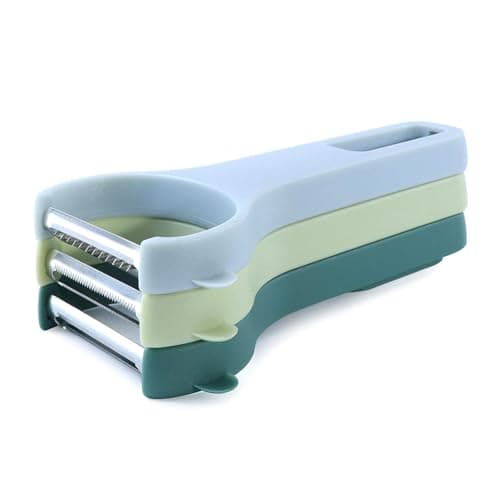 YODKIT Vegetable Peeler for Potato,Veggie,Carrot,Cucumber,Fruit,3 Types Set Y Julienne Peeler for Kitchen (3 colors set), 13.5cm*8cm*4.5cm